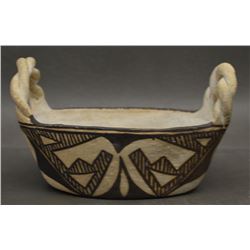 ACOMA INDIAN POTTERY BASKET