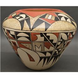 HOPI INDIAN POTTERY JAR (SILAS)