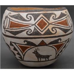 ZUNI INDIAN POTTERY JAR (NAHOHAI)