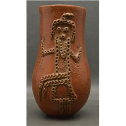 NAVAJO INDIAN POTTERY VASE (FAYE TSO)