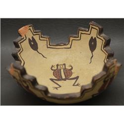 ZUNI INDIAN POTTERY KIVA BOWL