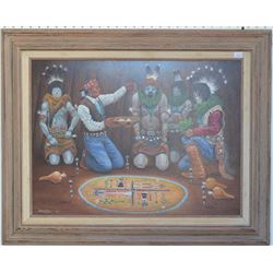 NAVAJO INDIAN PAINTING (BECENTI)