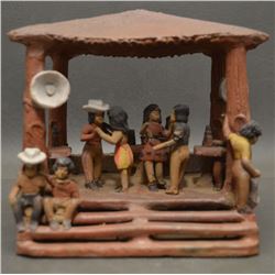 MEXICAN POTTERY SCENE