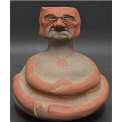 PAPAGO INDIAN POTTERY EFFIGY  JAR