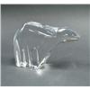 Image 1 : MOSER - A cubist art glass figure of a bear. Mark