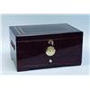 Image 1 : A French polished cigar humidor with border inlay