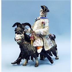 An important antique Meissen porcelain figure of 