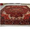 Image 1 : A semi-antique Persian Heriz carpet. Approx. size