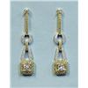 Image 1 : A pair of very good 18 kt. yellow and white gold 