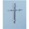 An 18 kt. white gold and diamond cross. Contempor