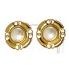 Image 1 : Chanel Gold Faux Pearl Clip On Earrings