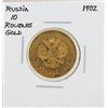 Image 1 : 1902 Russia 10 Rubles Gold Coin