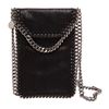 Stella McCartney Black Faux Leather Falabella Phone Pouch Bag