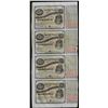 Image 1 : Uncut Sheet of (4) State of Louisiana Baby Bond Obsolete Notes