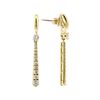 Image 2 : 1.00 ctw Diamond Dangle Earrings - 18KT Yellow Gold