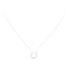 Image 1 : 0.15 ctw Diamond Pendant with Chain - 14KT White Gold