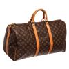 Image 3 : Louis Vuitton Monogram Canvas Leather Keepall 50 cm Bandouliere Duffle Bag
