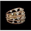 Image 1 : 14KT Rose Gold 1.00 ctw Diamond Ring