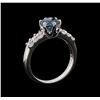 Image 4 : 1.35 ctw Blue Diamond Ring - Platinum