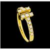 Image 4 : 0.40 ctw Diamond Ring - 18KT Yellow Gold