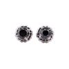 1.00 ctw Black Diamond Stud Earrings - 14KT White Gold