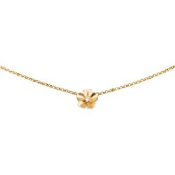 0.02 ctw Diamond Pendant with Chain - 14KT Yellow Gold