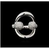 Image 2 : 0.89 ctw Diamond Ring - 14KT White Gold