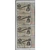 Image 1 : Uncut Sheet of (4) State of Louisiana Baby Bond Obsolete Notes