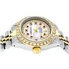 Image 3 : Rolex Ladies 2 Tone 14K MOP Ruby String Diamond Datejust Wristwatch