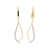 Image 1 : 0.48 ctw Diamond Earrings - 14KT Yellow Gold