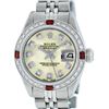 Image 1 : Rolex Ladies Stainless Steel Yellow MOP Diamond & Ruby Datejust Wristwatch