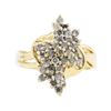 Image 2 : 1.00 ctw Diamond Cluster Ring - 14KT Yellow Gold