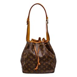 Louis Vuitton Monogram Canvas Leather Noe PM Drawstring Shoulder Bag