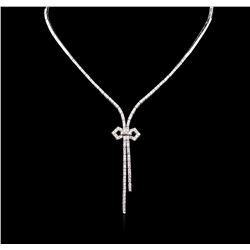 2.85 ctw Diamond Necklace - 14KT White Gold