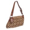 Image 3 : Coach Brown Monogram Canvas Leather Trim Shoulder Bag