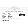 Image 3 : 10.58 ctw. Natural Emerald Cut Amethyst Parcel of Two