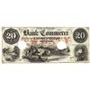 Image 1 : 1857 $20 Bank of Commerce, Savannah, GA Obsolete Bank Note