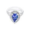 14KT White Gold 2.40 ctw Tanzanite and Diamond Ring