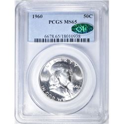 1960 FRANKLIN HALF DOLLAR PCGS MS-65 CAC