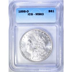 1898-O MORGAN DOLLAR  ICG MS-63