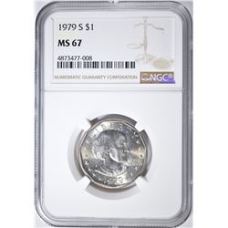 1979-S S.B.A ANTHONY DOLLAR, NGC MS-67