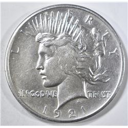 1921 PEACE DOLLAR  AU/BU