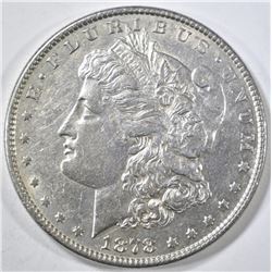 1878 8TF MORGAN DOLLAR  CH AU