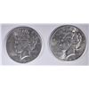 Image 1 : (2) 1926 PEACE DOLLARS  AU/BU