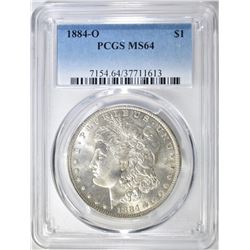 1884-O MORGAN DOLLAR PCGS MS-64