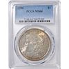 Image 1 : 1886 MORGAN DOLLAR PCGS  MS-64  COLOR