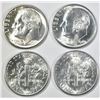 Image 2 : 14 - BU ROOSEVELT DIMES; 13 1949-S &