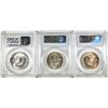 Image 2 : 3 PCGS GRADED FRANKLIN HALVES