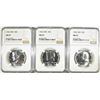 Image 1 : 3-1966 SMS KENNEDY HALF DOLLARS, NGC MS-67