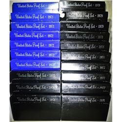 U.S. PROOF SETS FROM THE 1970'S: ORIG PACKAGING
